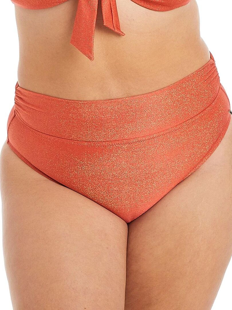 Culotte haute de bain MAUI Camille Cerf & Pomm'Poire Orange
