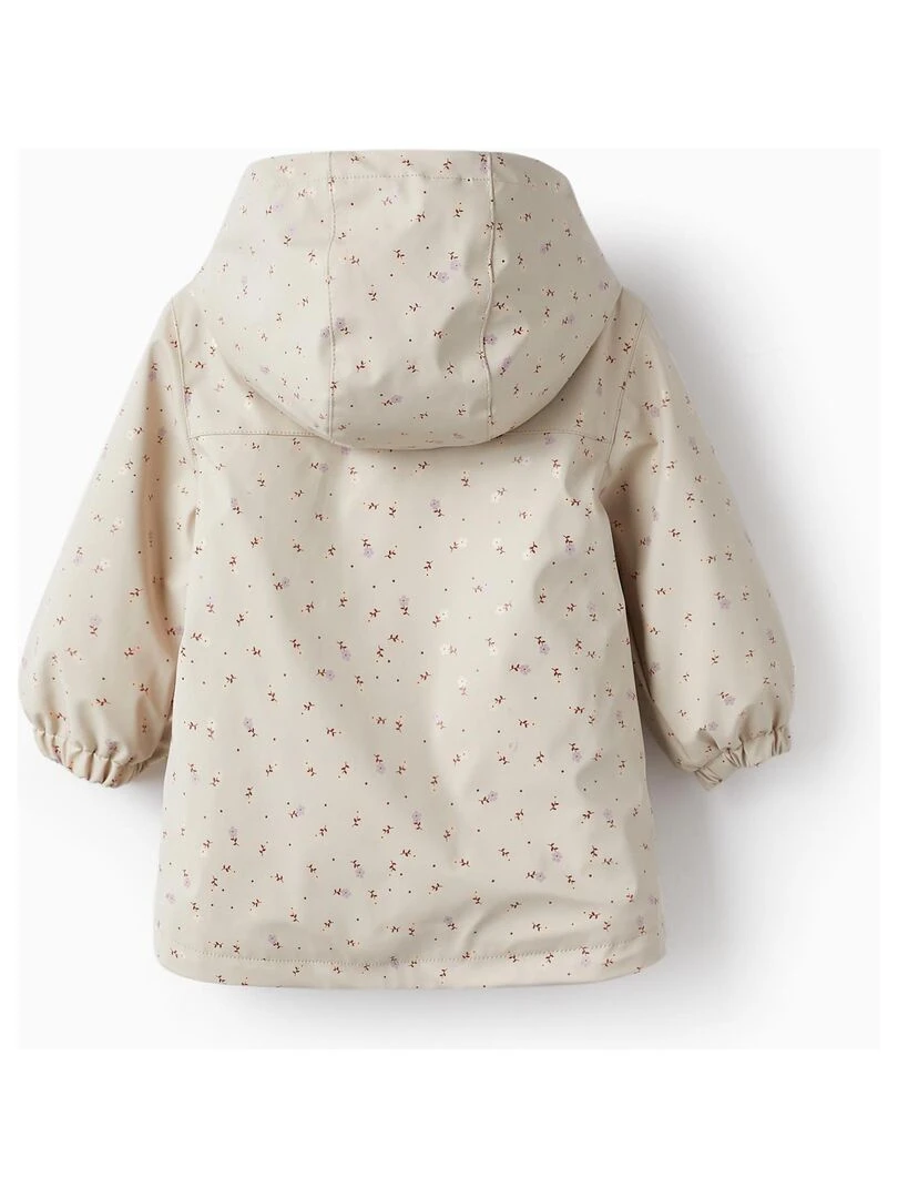 Parka en caoutchouc avec fourrure pour bébé fille 'Flores' SWEET FROSTY DREAMS Beige clair