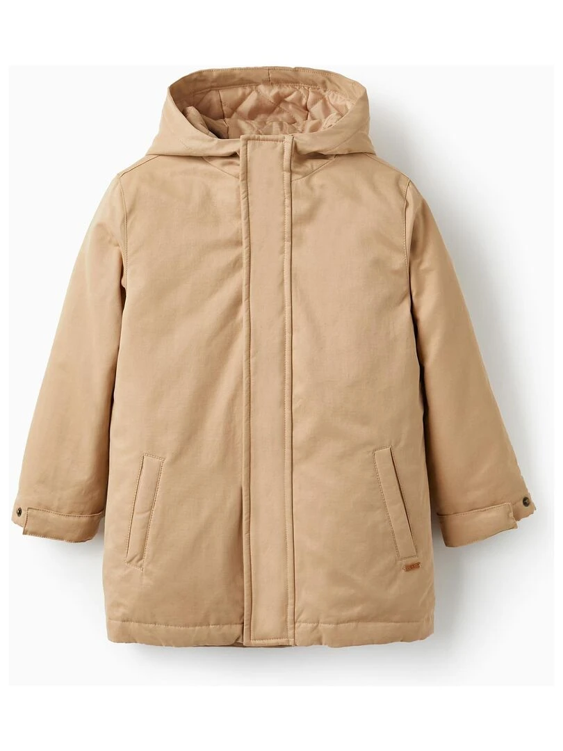 Ensemble 3 en 1 de Parka + Gilet Amovible pour Garçon Beige