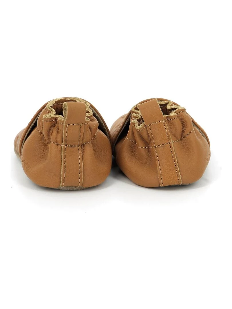 Chaussons Cuir Bear's Walk   Marron