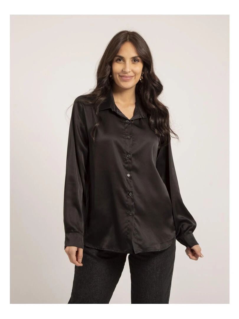 Chemise satin ONOLIA Noir