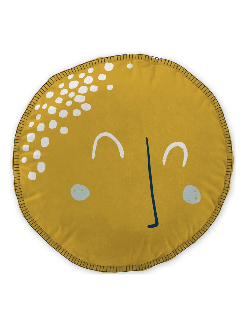 Coussin rond Astral   Bleu