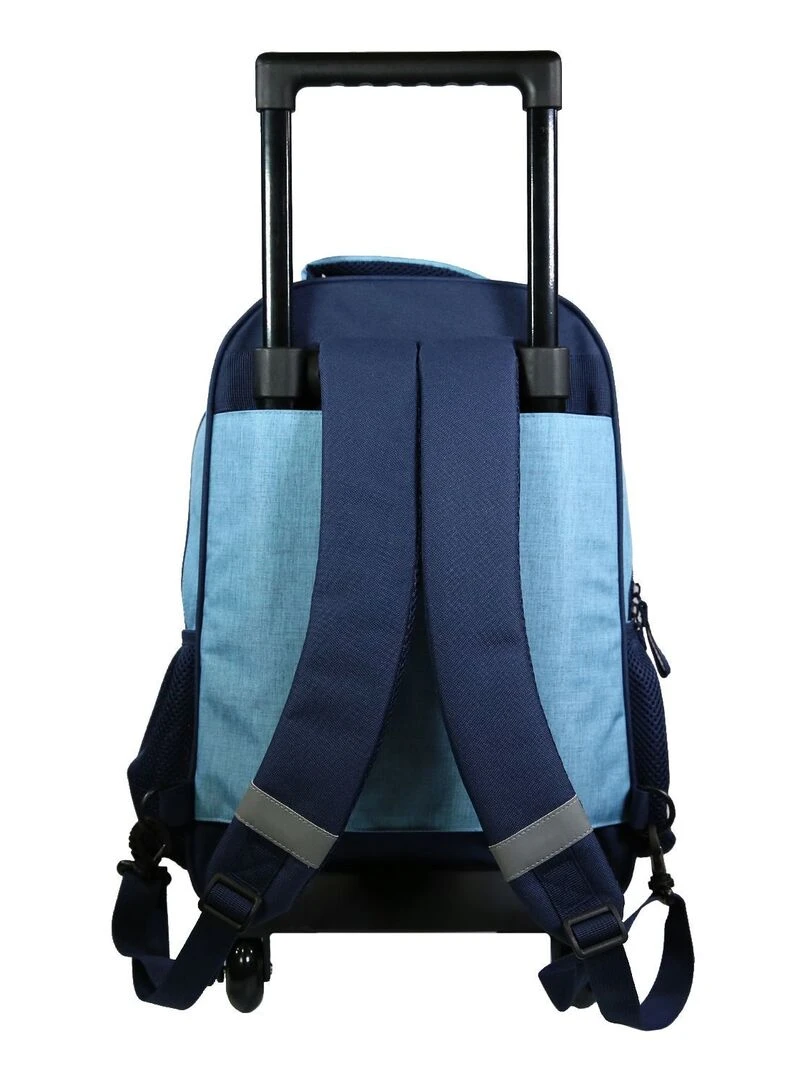 BAGTROTTER Sac à dos à roulettes Poivre Blanc Robots Orange   Orange