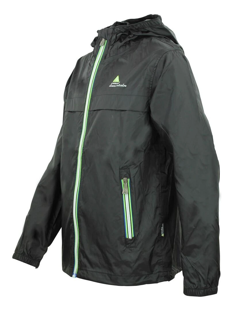 Coupe vent garçon ECARNEW PEAK MOUNTAIN Noir Noir