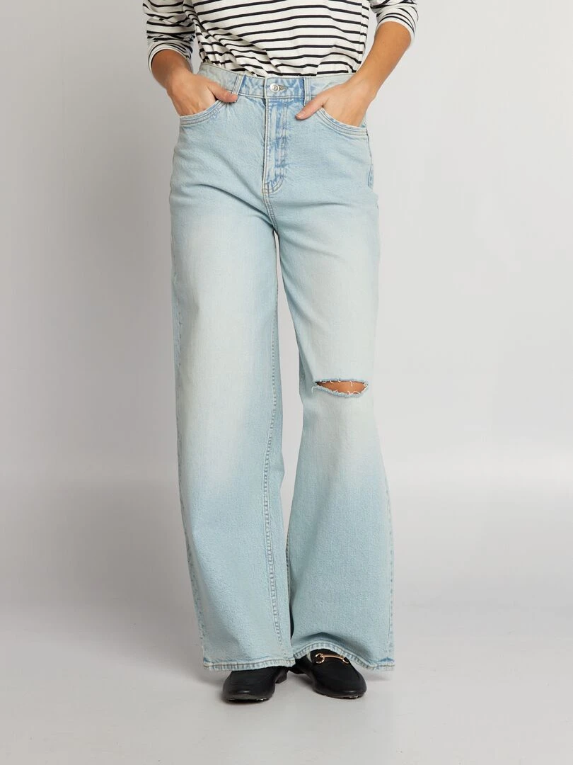 Jean wide leg Bleu