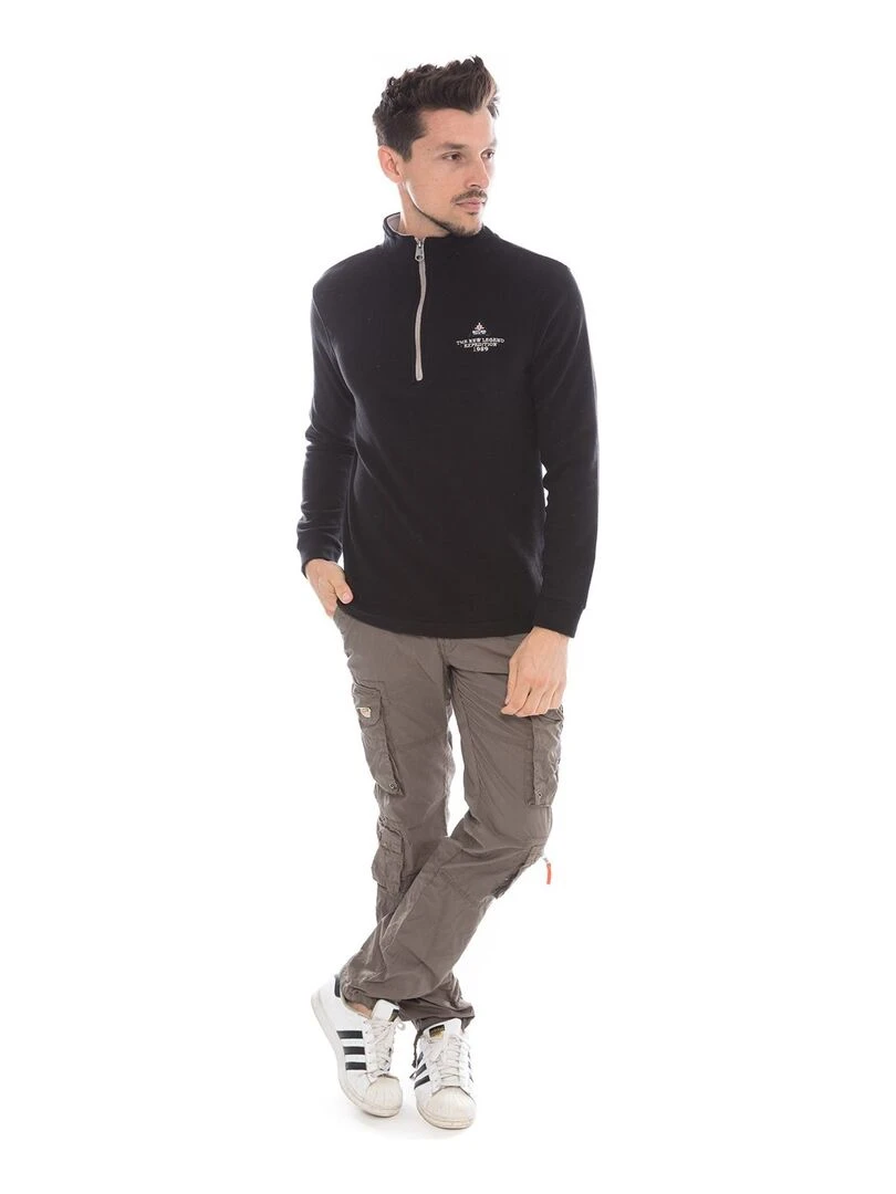 Sweat polaire zip ZATHLON II   Noir