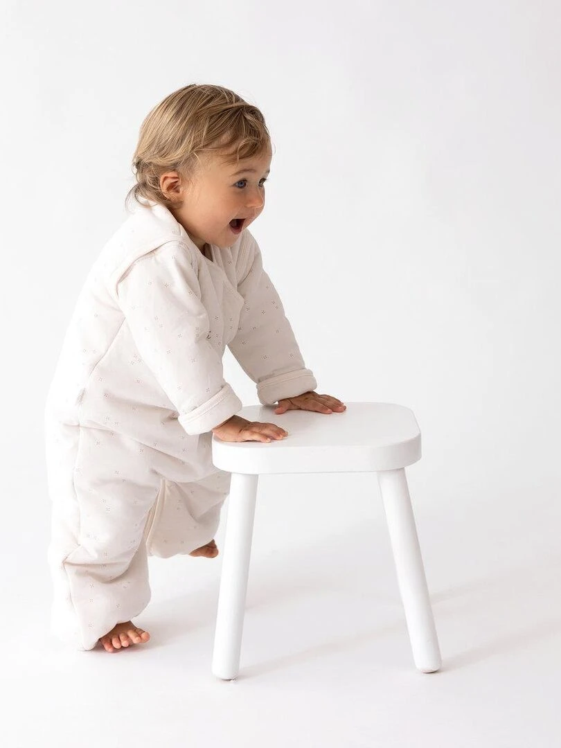Bemini Gigoteuse  jambes séparables Pady jersey et jersey   Blanc cassé