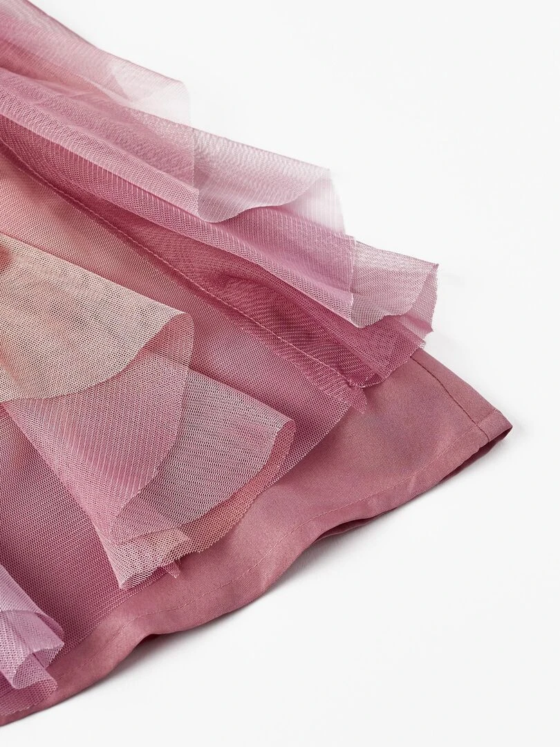 Robe en tulle pour fille 'Special Days' manches courtes CÉRÉMONIE   Rose