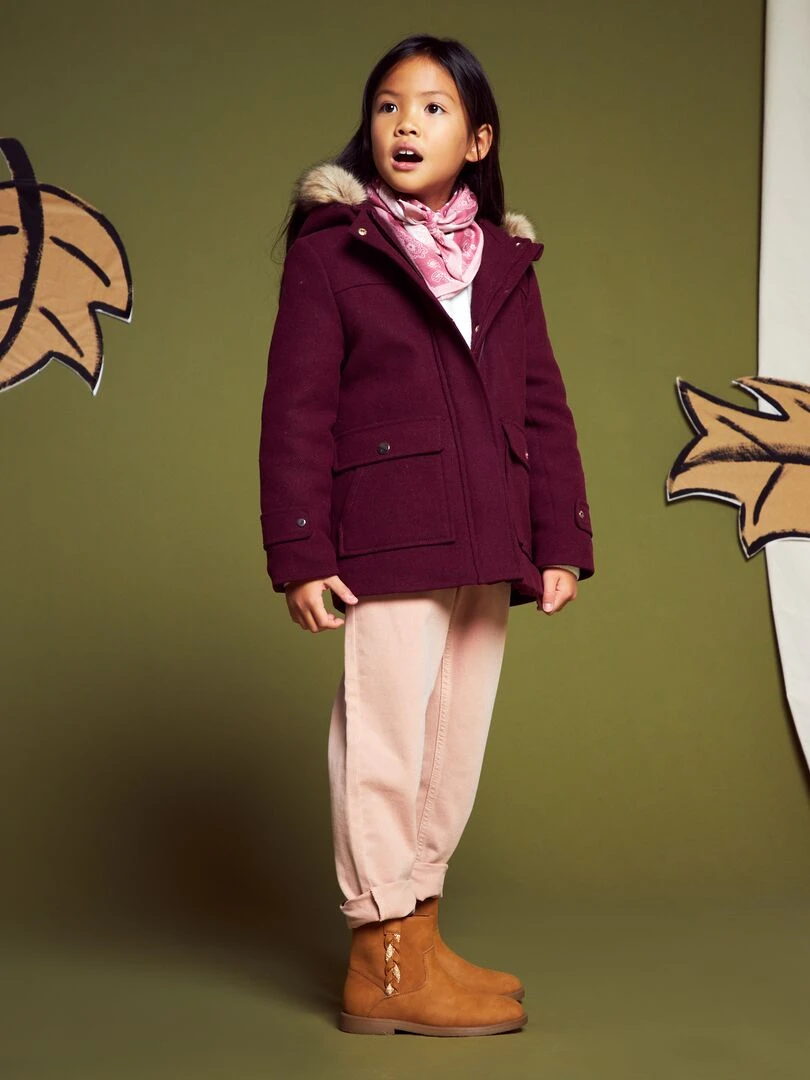 Boots en suédine   Marron