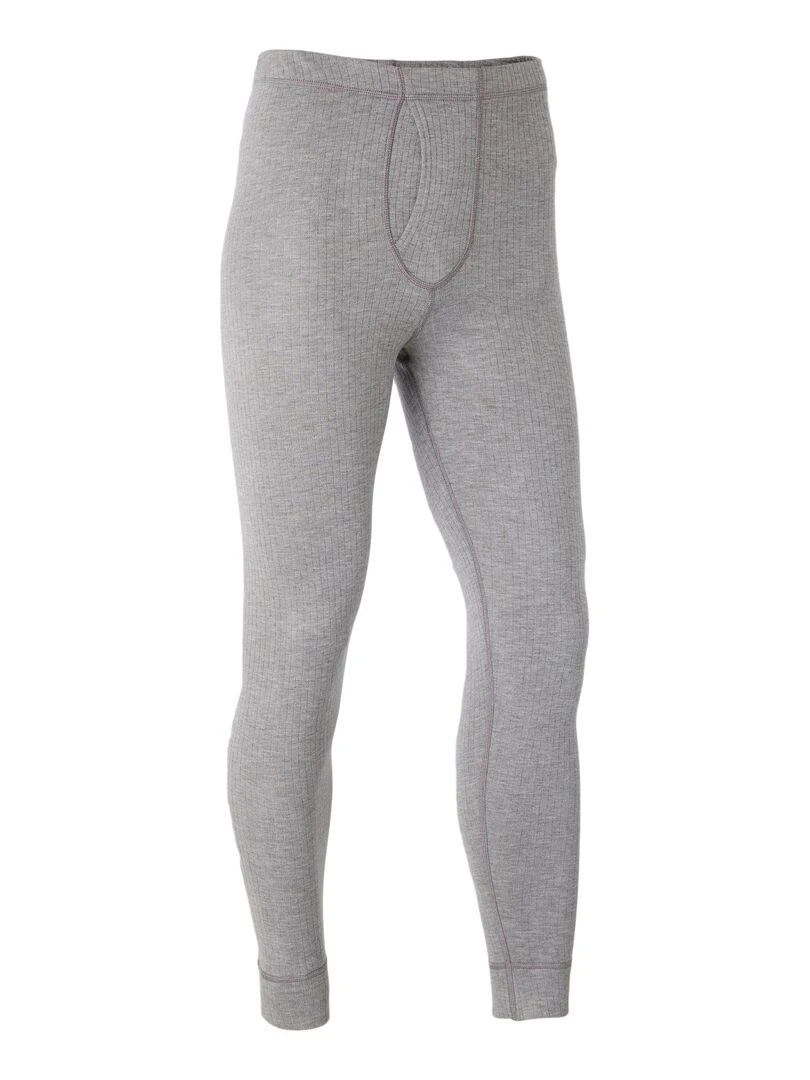 Caleçon ouvert côtes molletonnées Thermolactyl chaleur Intense 4 Damart Gris chiné