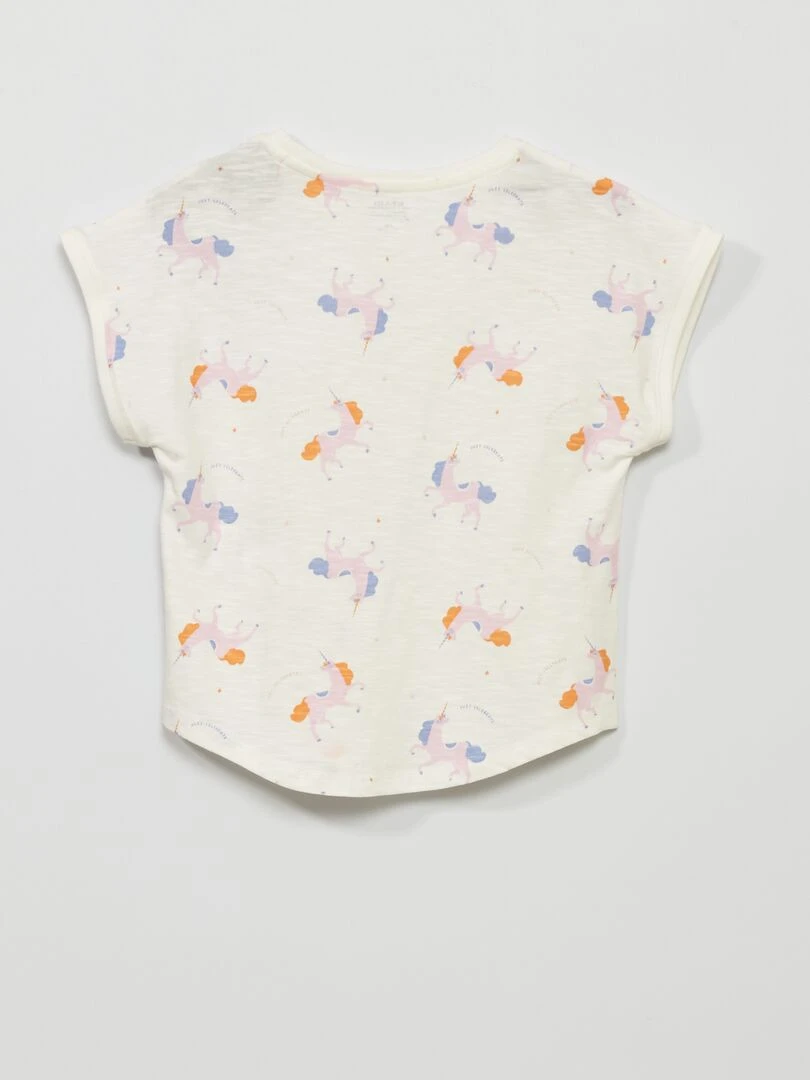 Débardeur avec cœur en sequins   Blanc