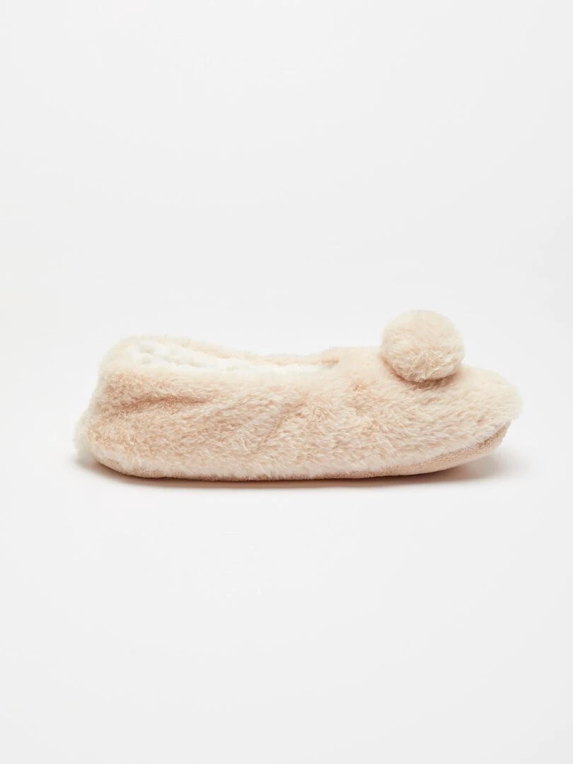 Chaussons maille moelleuse et chaude Thermolactyl   Damart   Blanc Ecru Blanc
