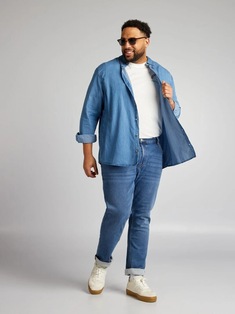 T shirt imprimé manches courtes   Blanc