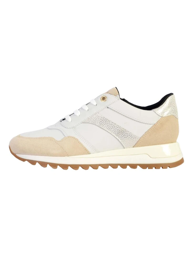 Basket Cuir Geox Tabelya Blanc
