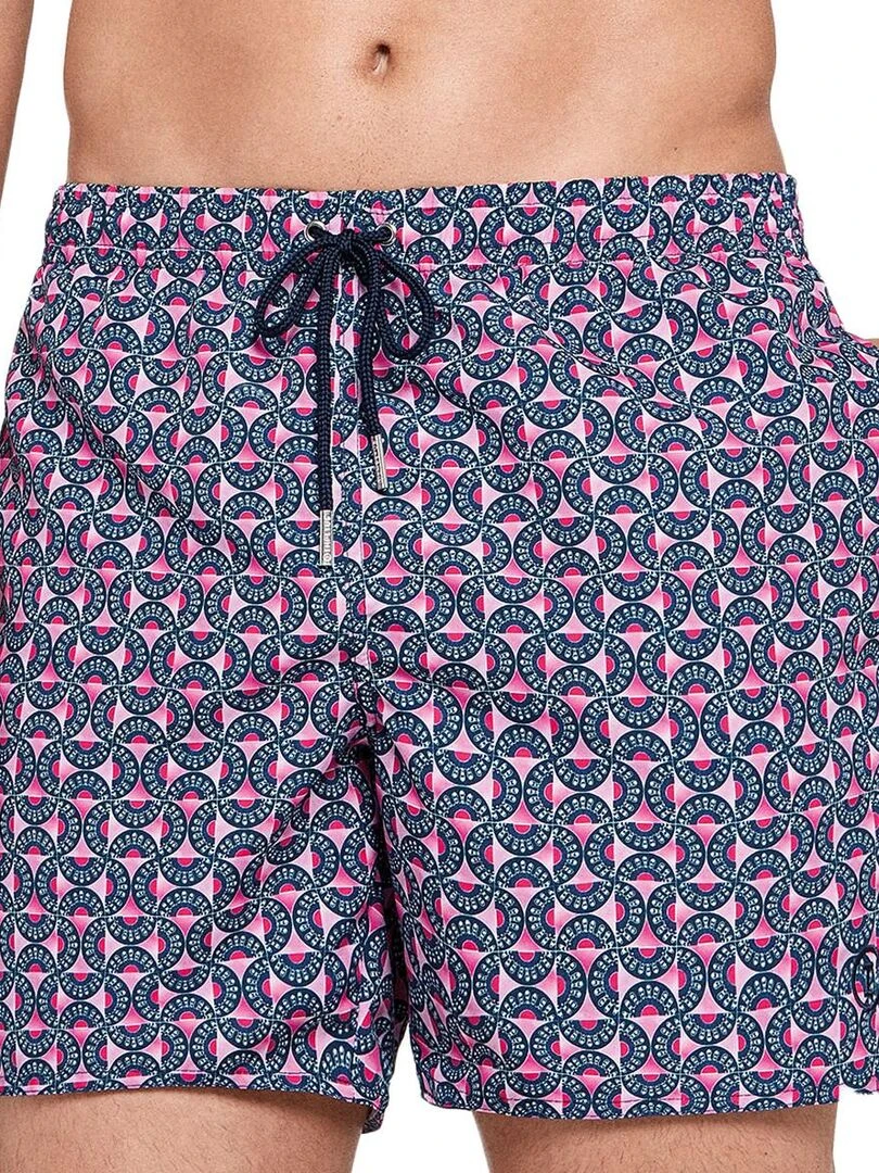 Maillot de bain short imprimé moderne Surat Bleu