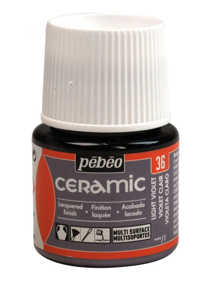 Peinture céramique et multi surfaces Violet clair 45 ml N/A