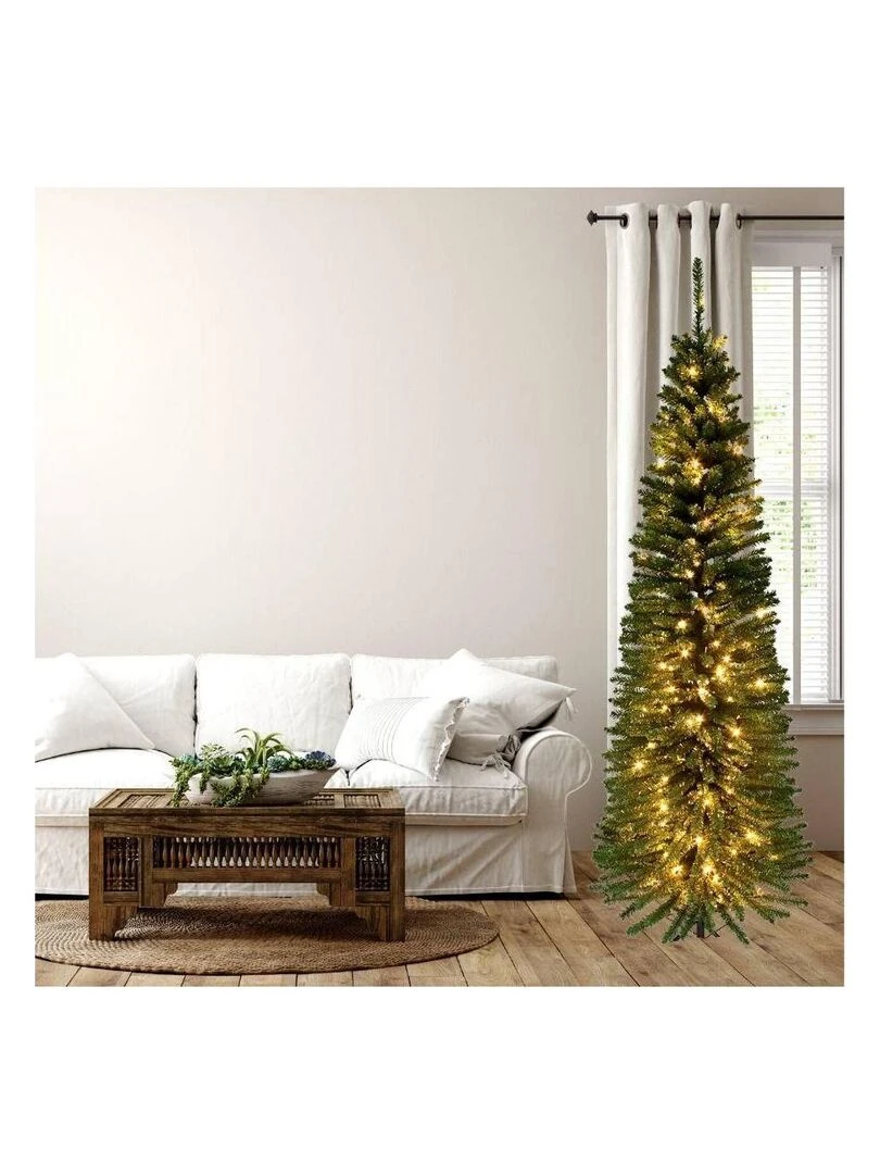 Sapin de Noel Artificiel Luxe Cypres avec leds H180 secteur Vert