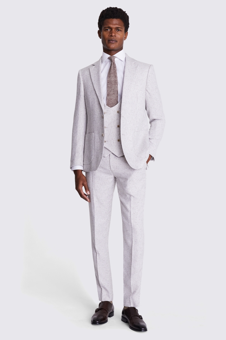 Tailored Fit Aqua Donegal Jacket    Buy Online at Moss