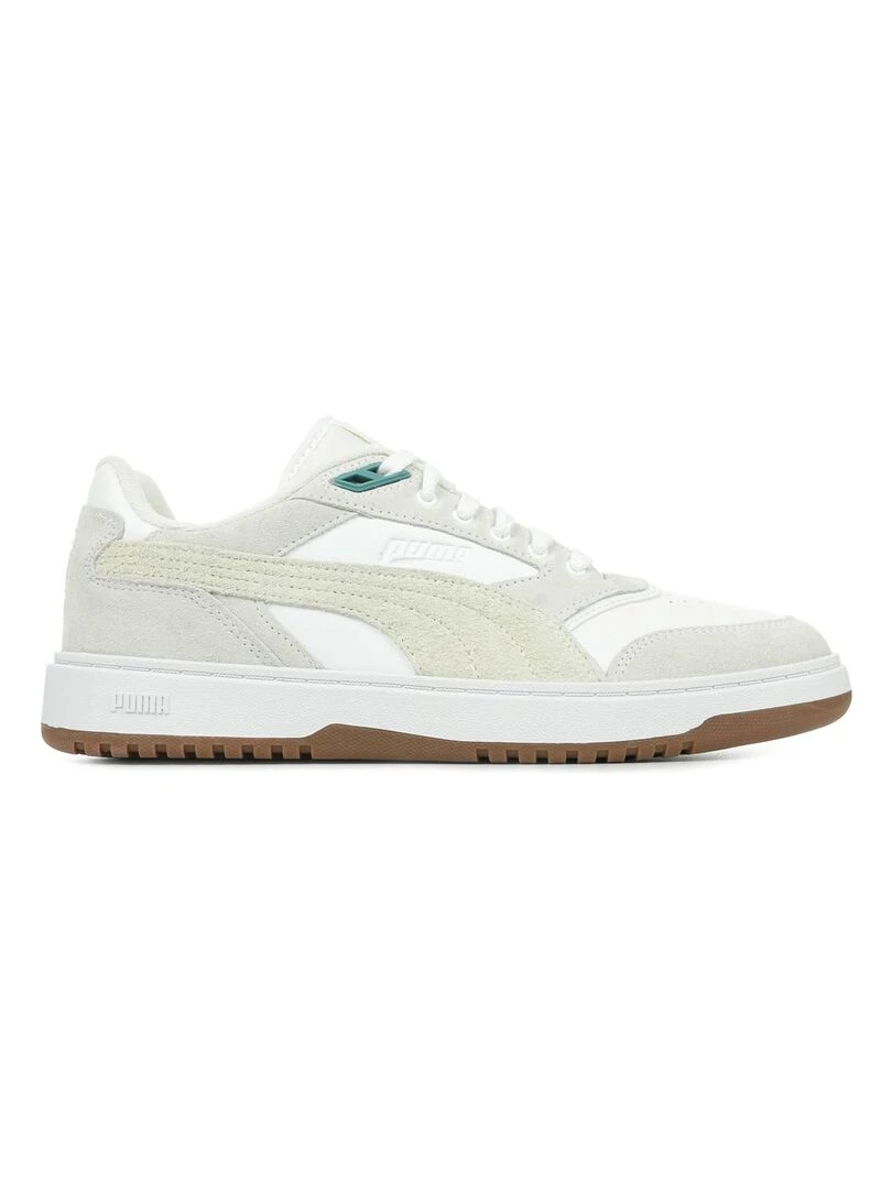 Baskets PUMA Doublecourt Prm Blanc Beige Gris