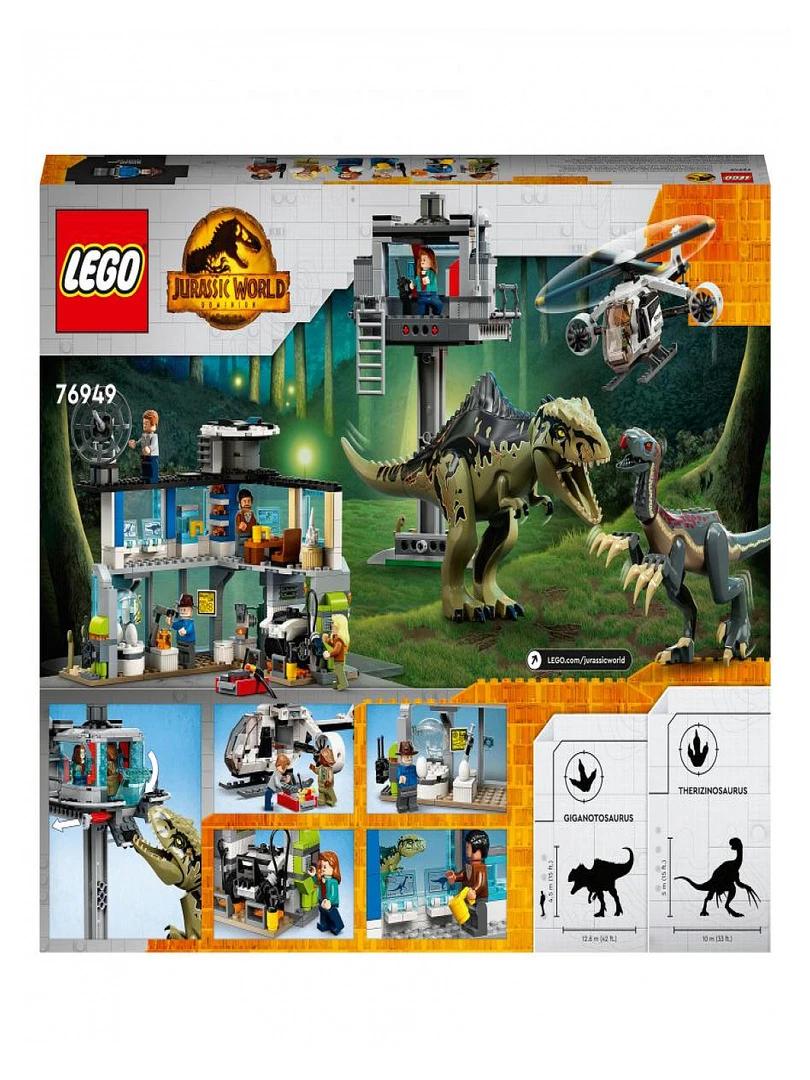 76949 Lattaque Du Giganotosaurus Et Du Therizinosaurus ® Jurassic World   N/A