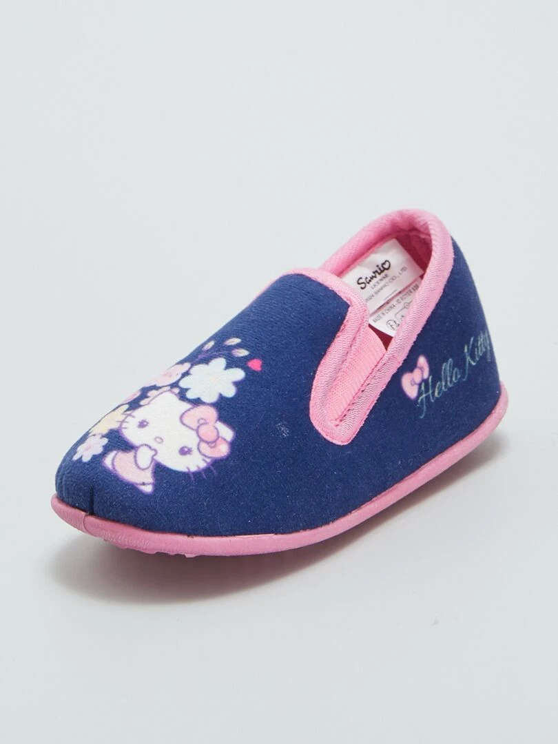 Chaussons bas 'Hello Kitty' Bleu/rose