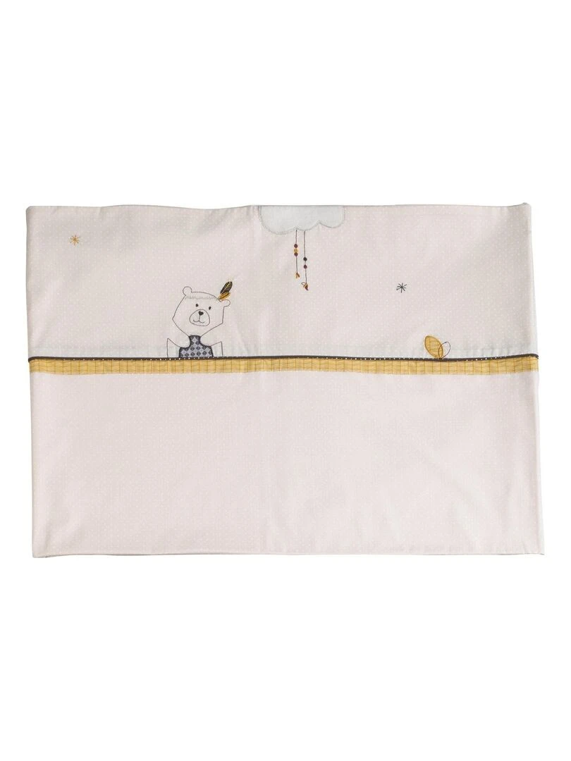 Parure de lit bébé 190x140cm et taie en coton beige SAUTHON Beige
