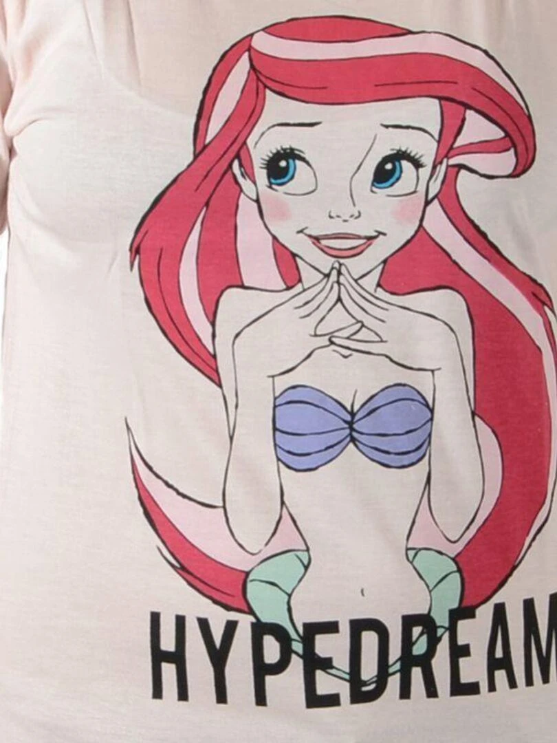 Tee Shirt Fille Little Eleven Paris Rariel Rosewater   Rose