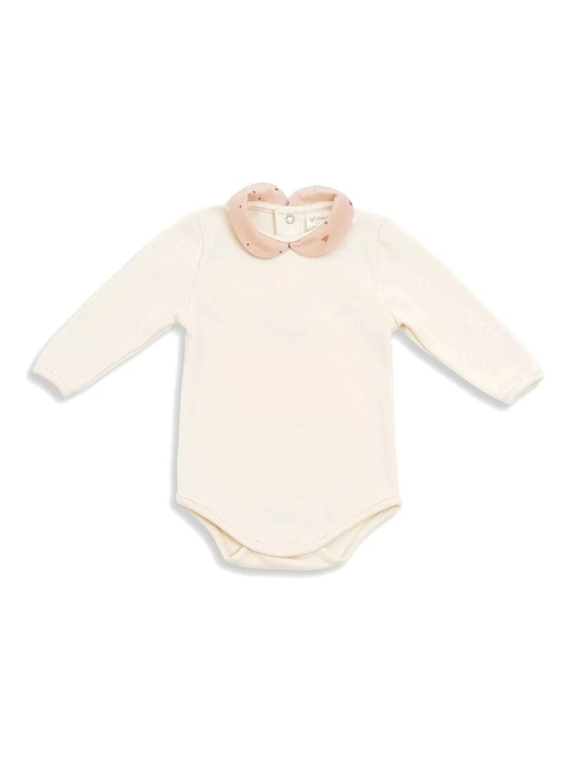 Body Bébé en Coton Bio Pink Sparkle Blanc