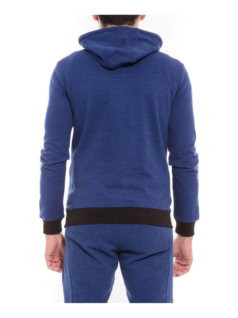Sweat zippé capuche WEWAK Bleu roi