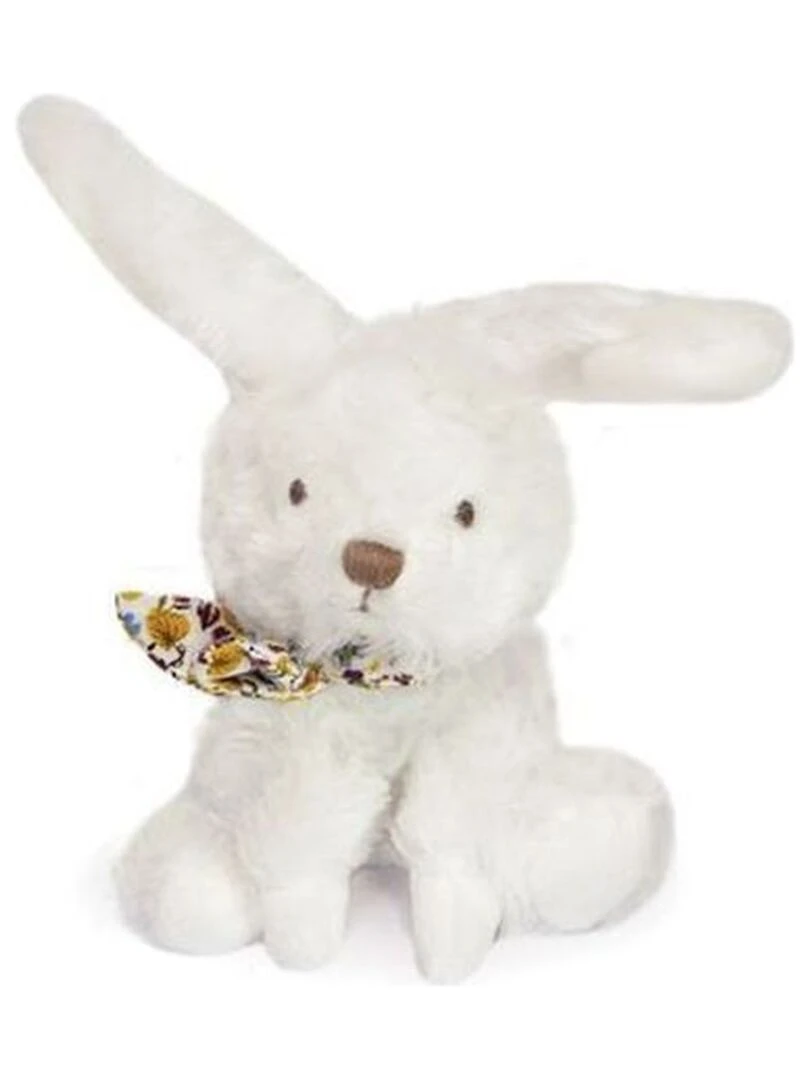 Doudou Doudou et Compagnie Mouton Blanc bandana moutarde Pantin 12 cm Mon chouchou Blanc