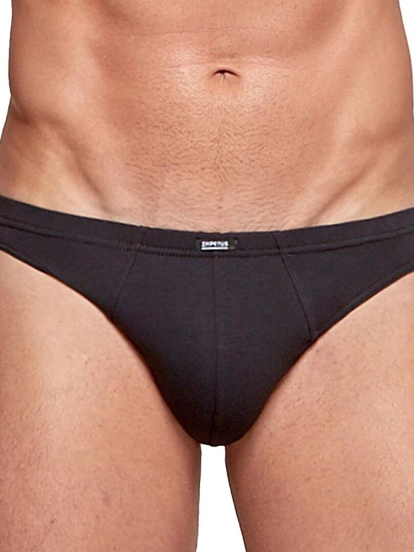 Slip confort en coton stretch Essentials Noir