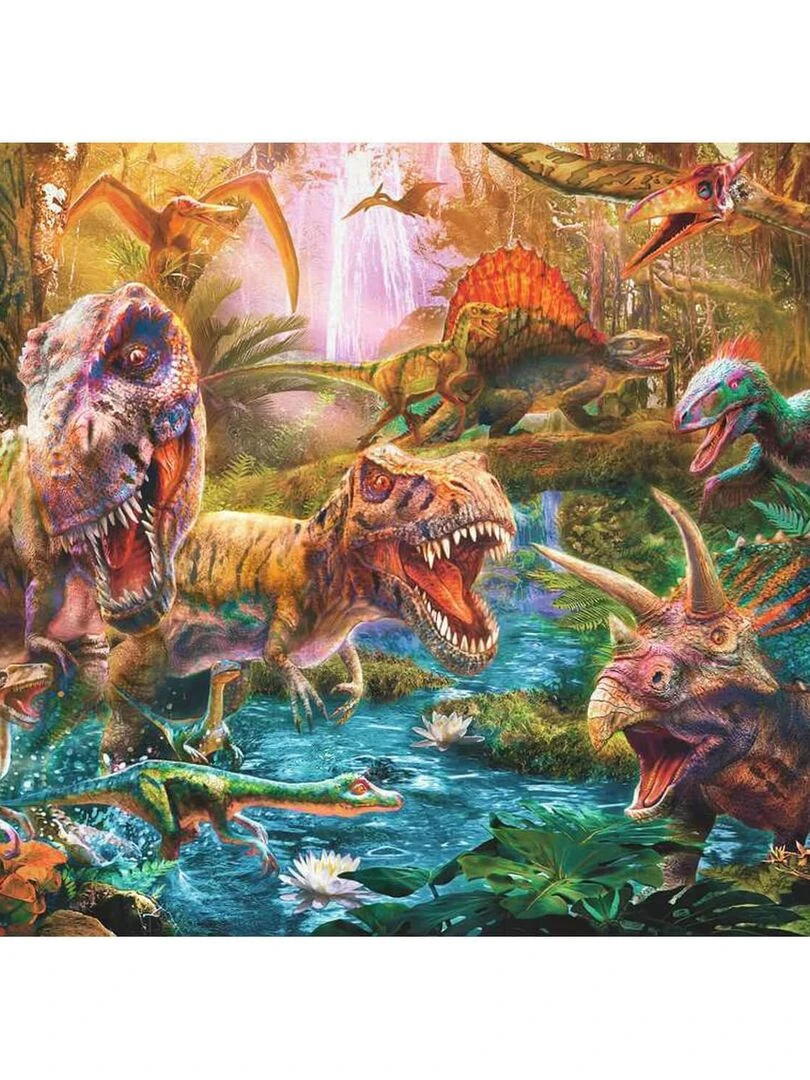 Puzzle 150 pièces XXL : Le rassemblement des dinosaures N/A