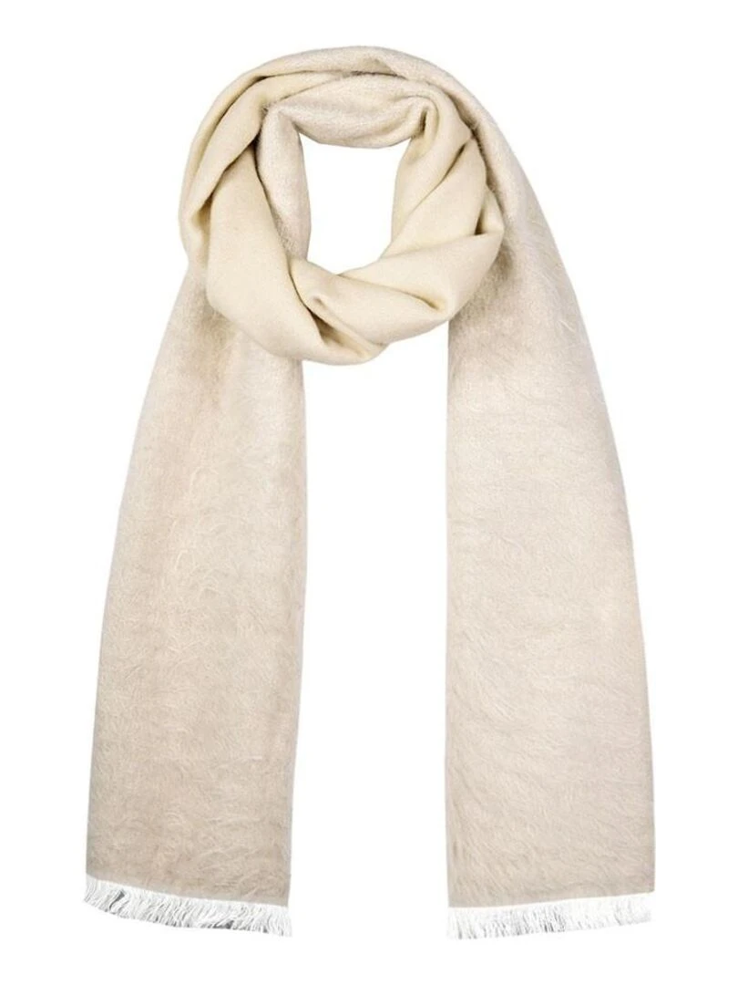 Echarpe Velouté Fabriqué en France Ecru