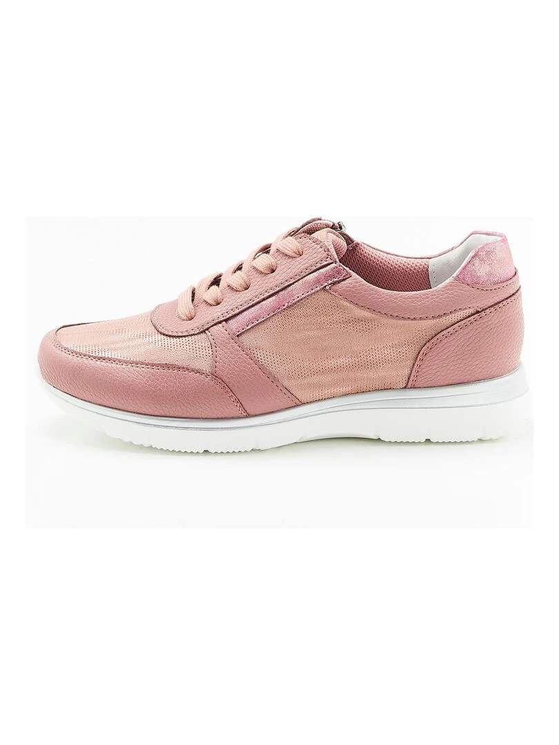 Baskets dessus irisé et texturé Amortyl Damart Rose