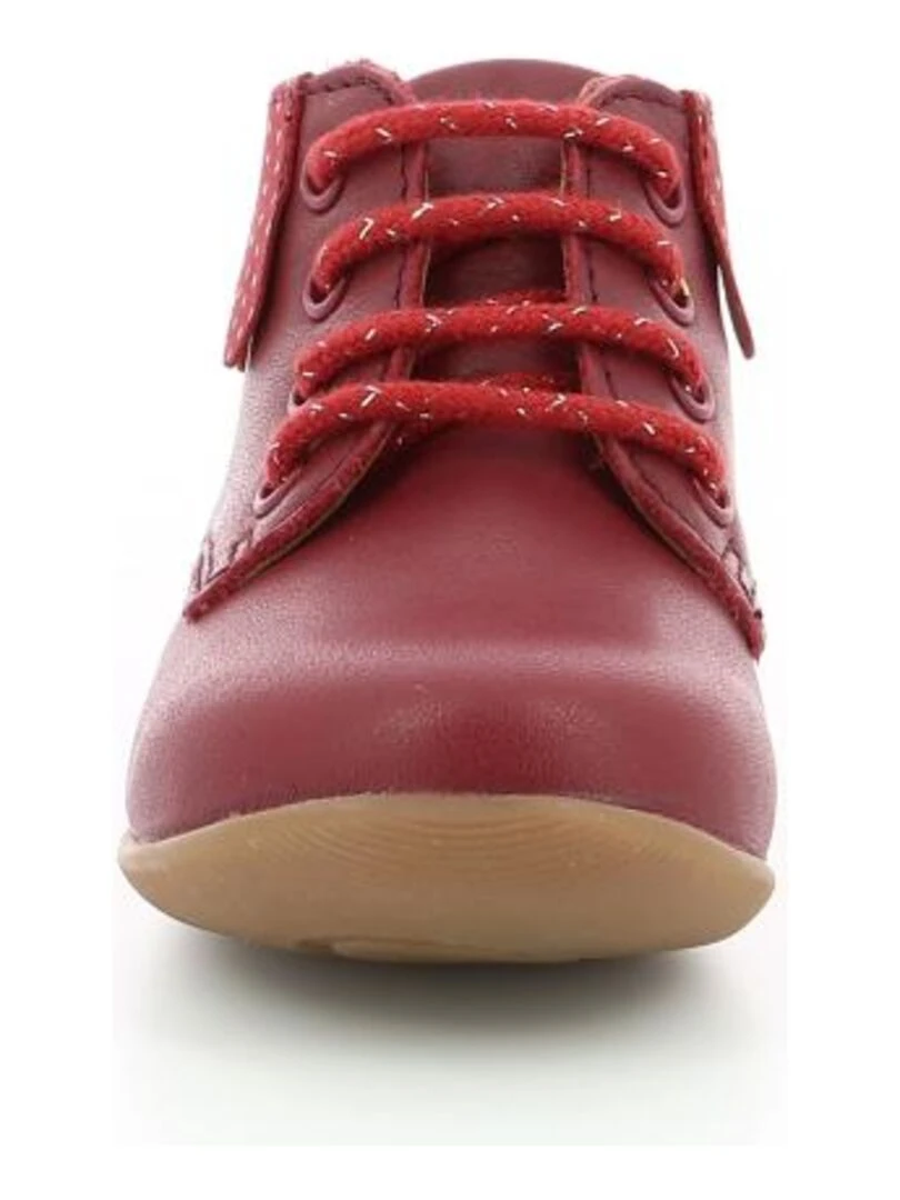 Bottillons Cuir Doune   Rouge