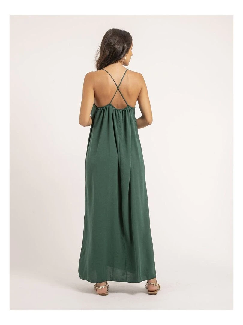 Robe longue IGGY Vert foncé