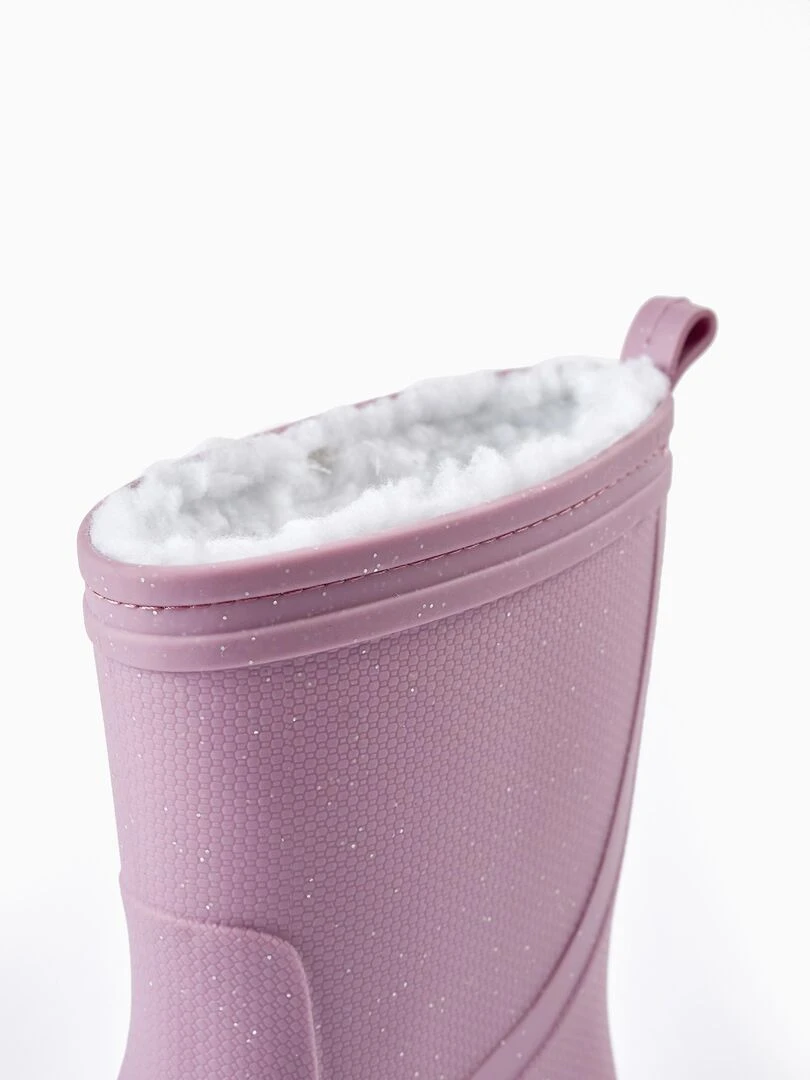 Bottes en caoutchouc avec doublure polaire pour fille   NORTHERN CALLING   Violet