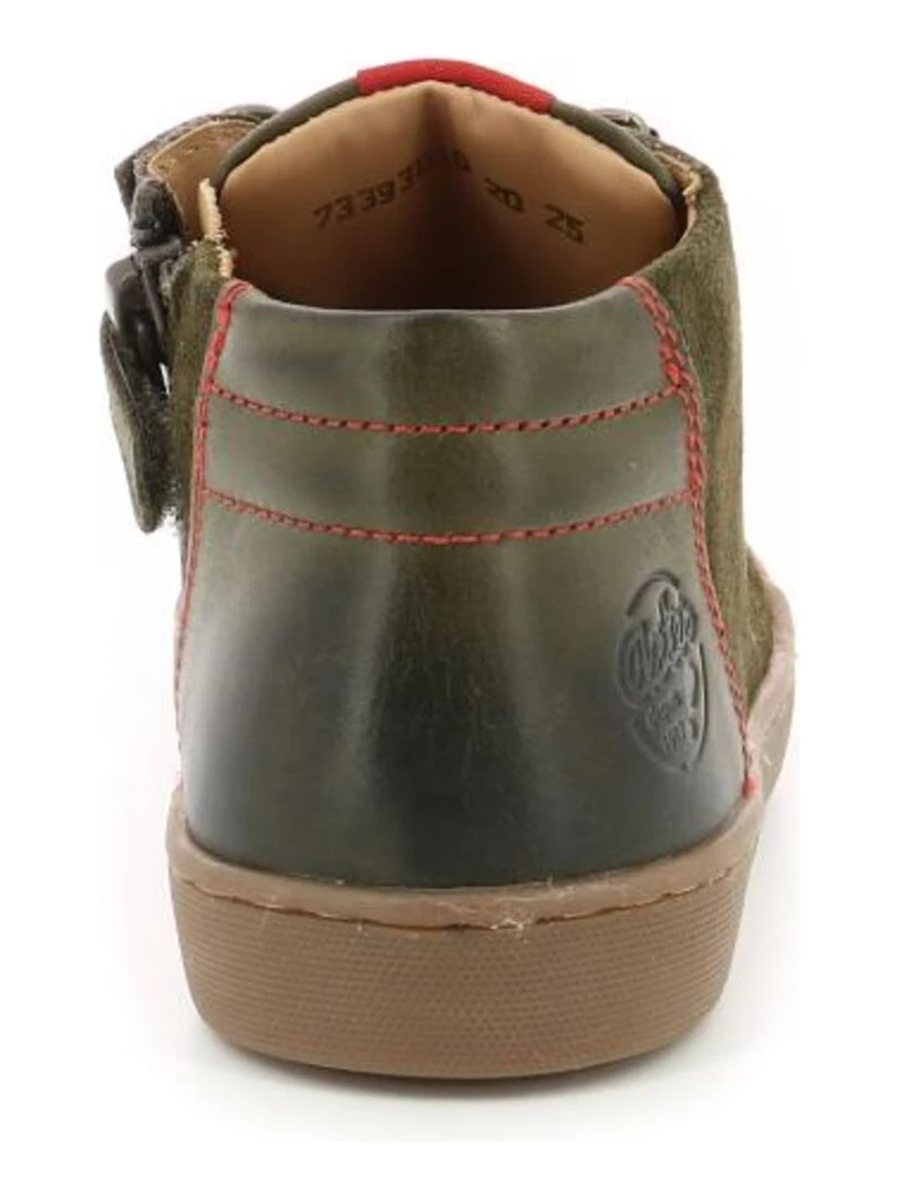 Sneakers hautes Cuir Sieran   Kaki