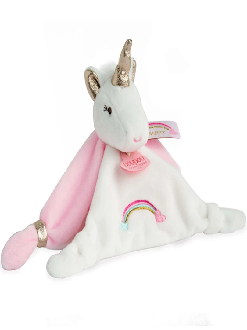Coffret doudou plat Ma jolie licorne (20 cm) N/A