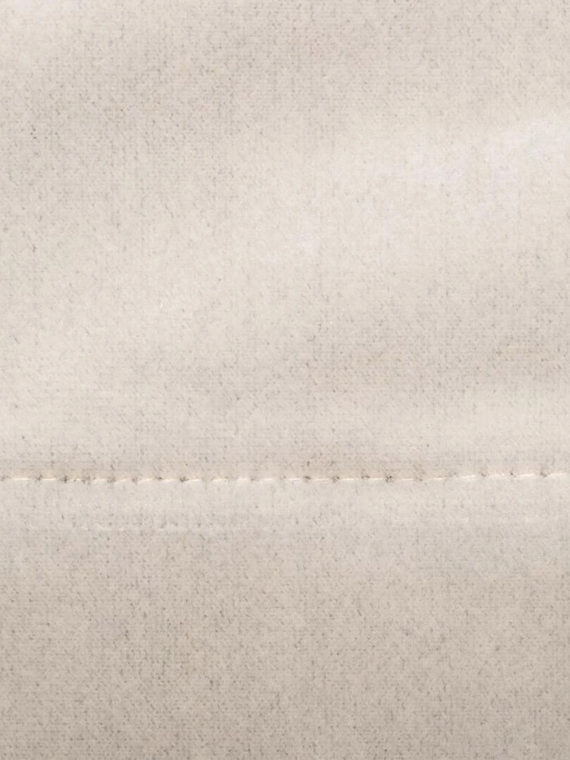 Rideau en velours occultant   Blanc cassé