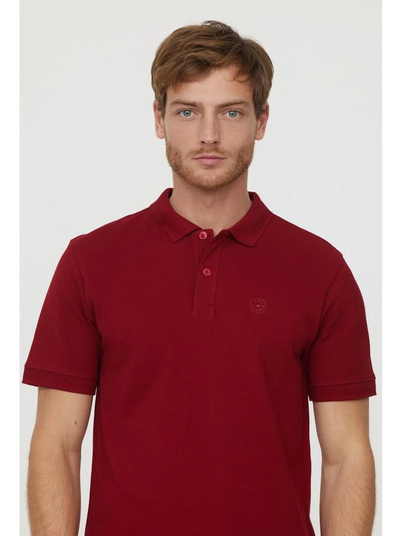 Lee Cooper   T Shirt manches courtes coton regular BAKO   Rouge