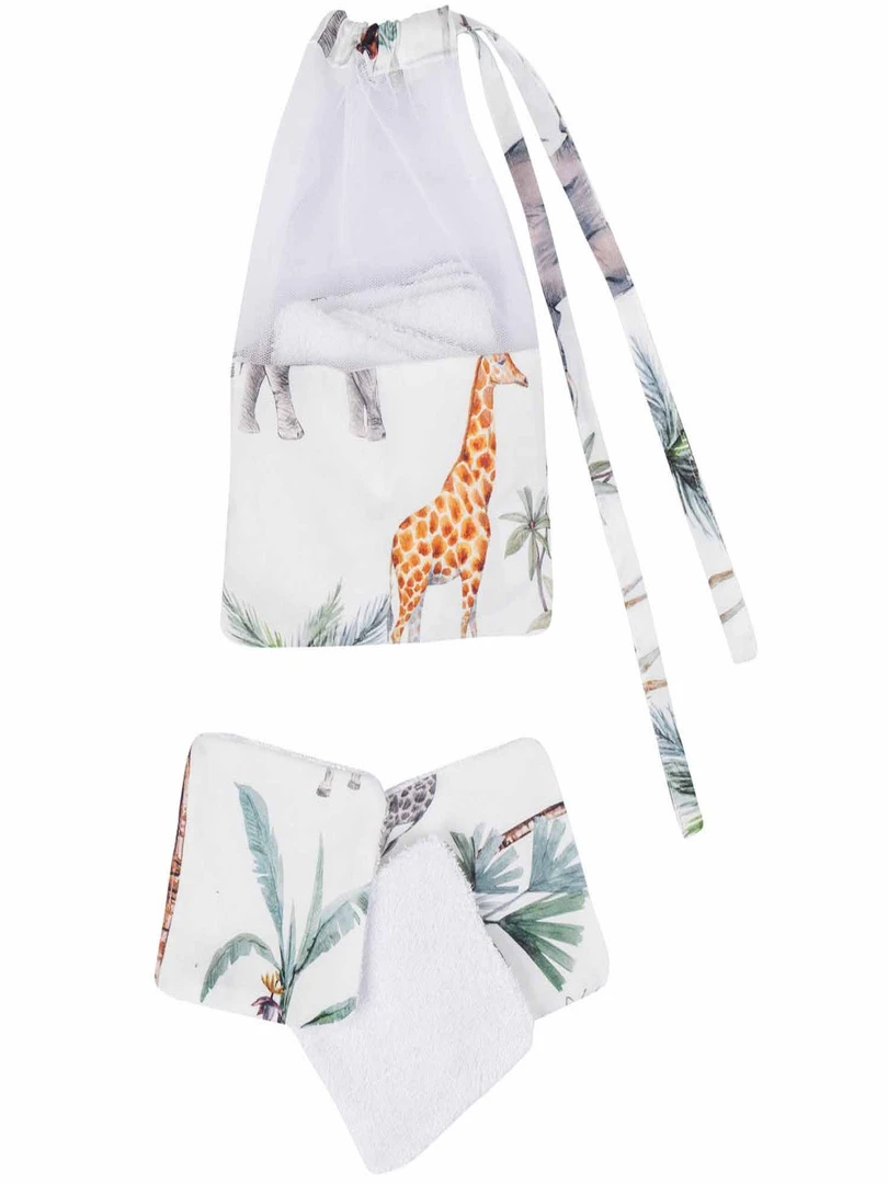 Lingettes Bébé Lavables 8 Pièces Safari N/A