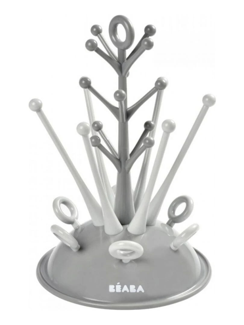 Egoutte biberons arbre gris Gris