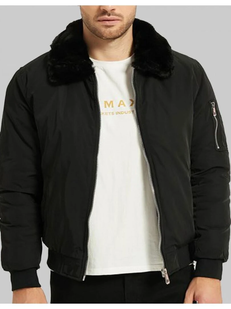 Blouson Bomber Kebello Noir Noir