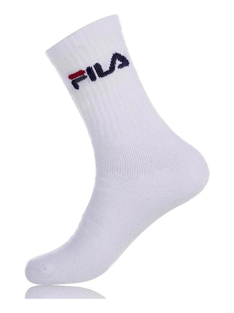 Lot de 6 Paires de Chaussettes Tennis homme Fila   Blanc Noir
