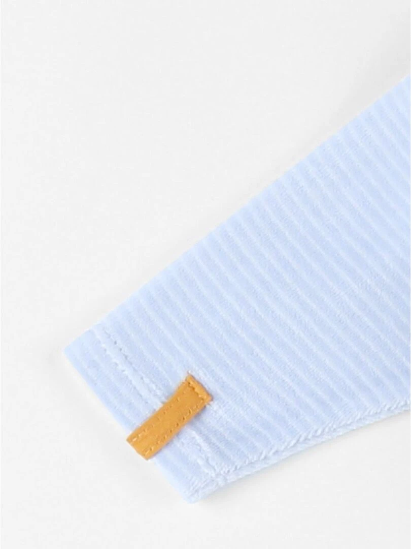 Pyjama 1 pièce dino en velours  clair/écru   Noukie's   Bleu