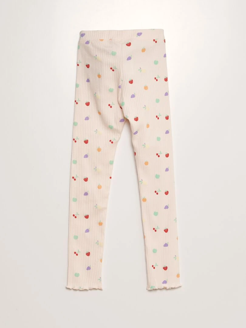 Legging côtelé Rose