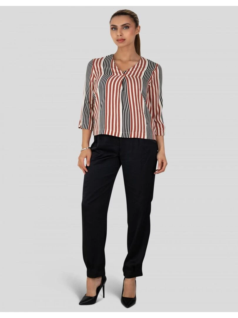 Chemise imprimé Kebello Blanc Blanc
