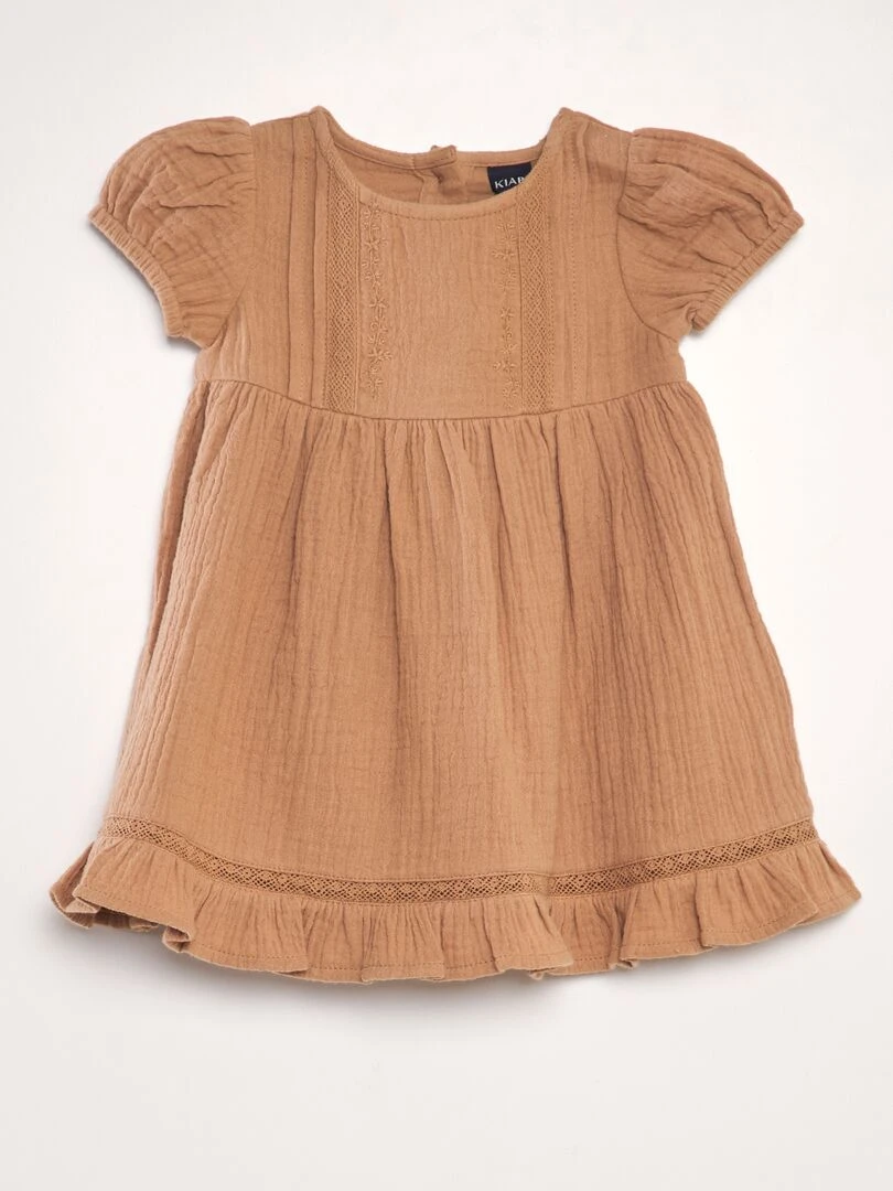 Ensemble robe et culotte 2 pièces Marron