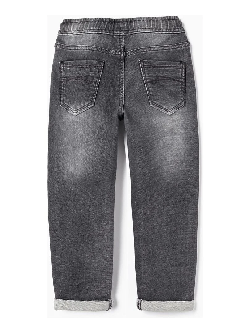 Pantalon de sport en jean pour garçon 'Slim' NO DRAMA IN THE BAHAMAS Gris foncé